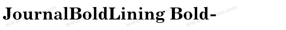 JournalBoldLining Bold字体转换